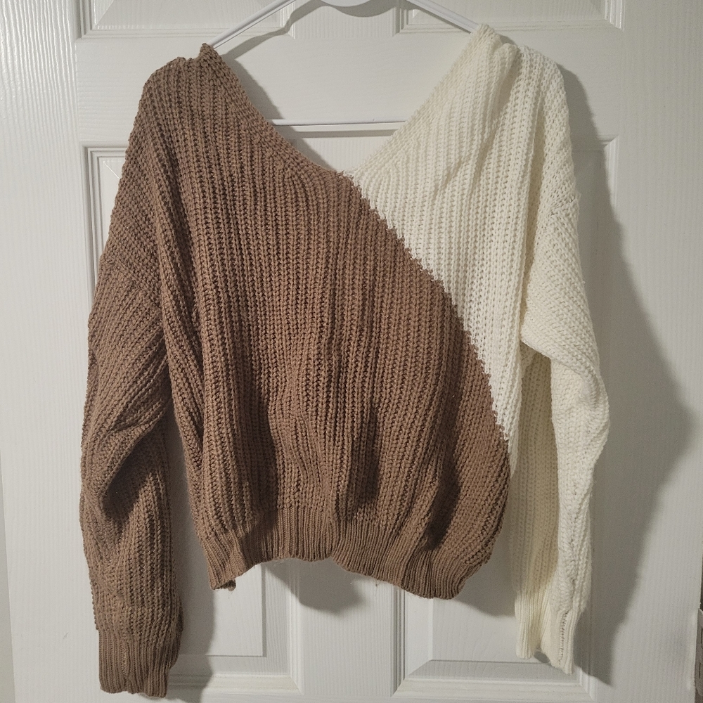 Size large cropped sweater